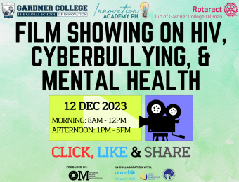 Gardner College Diliman: Film Showing on  HIV, Mental Health, and Cyberbullying (December 2023)